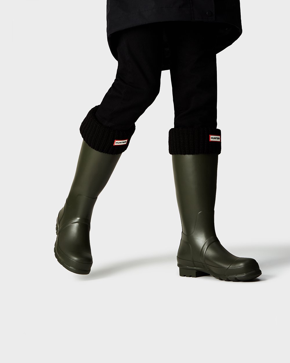 Mens Tall Rain Boots - Hunter Original (30MRNLOEC) - Dark Olive